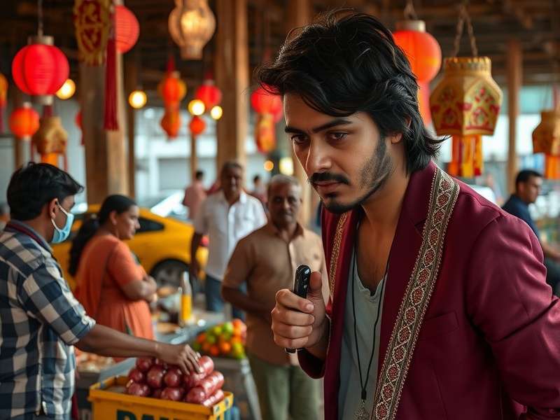 Authentic Indian Market Simulation Hyderabad Haggle Hero in-game market scene